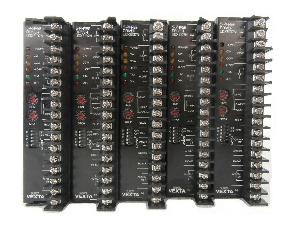 Used Oriental Motor UDX5107N 5-Phase Driver Super VEXTA Reseller Lot of 5 As-Is