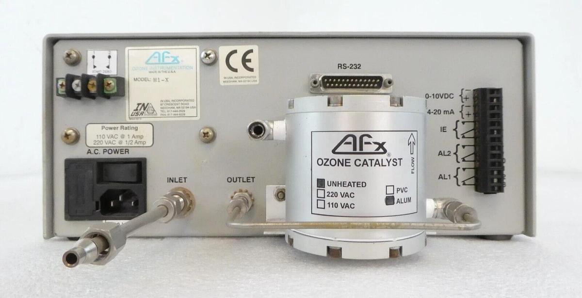 Used AFX Ozone Instrumentation H1-X Ozone Analyzer InUSA H1 Tested No Power Spare