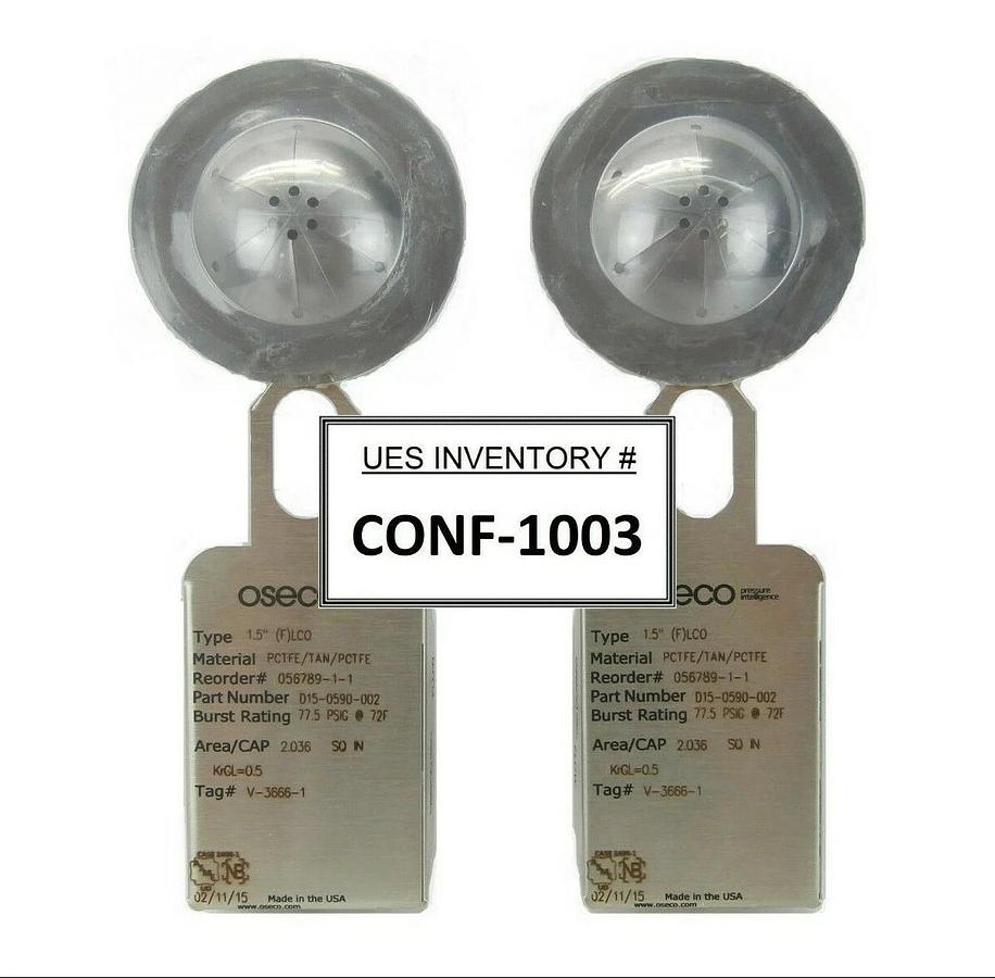 Oseco DI5-0590-002 Rupture Disc 056789-1-1 V-3666-1 Reseller Lot of 2 New