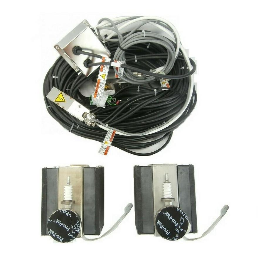 Used JEOL Dual Ion Vacuum Pump Magnet Assembly HV Cable Set JWS-2000 SEM Working
