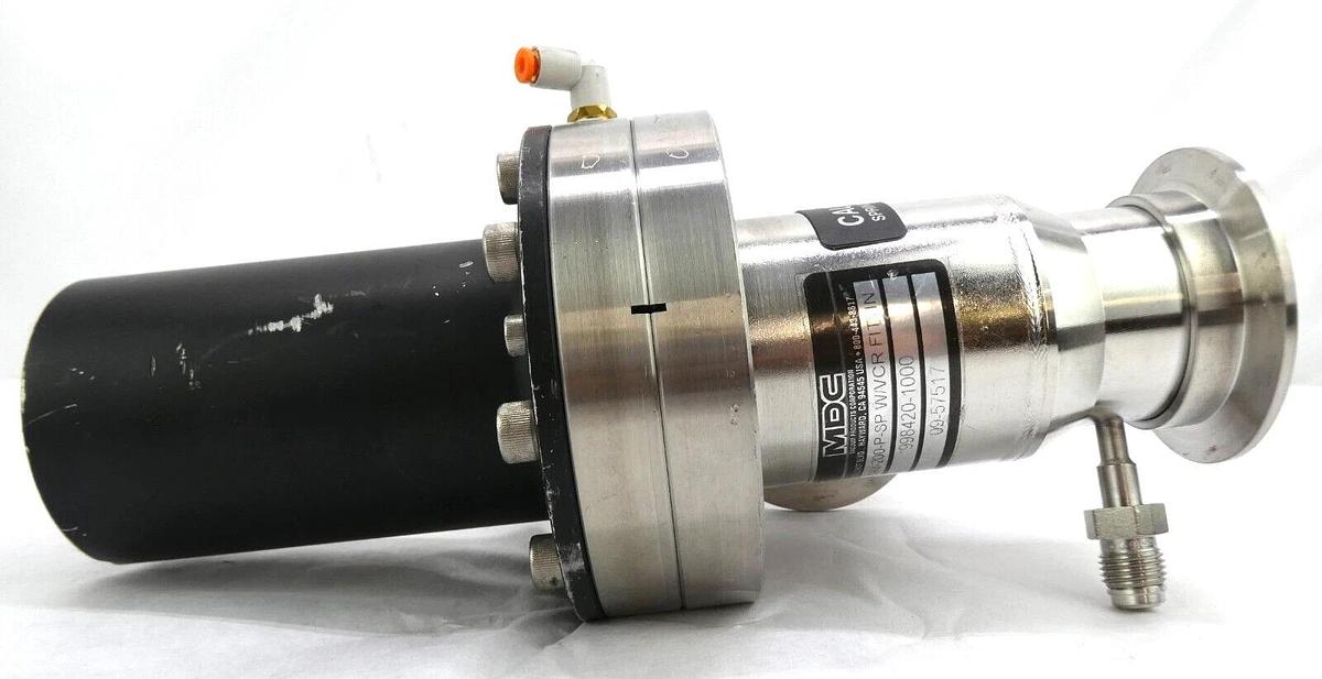 Used MDC Vacuum Products KAV-200-P-SP Pneumatic Angle Valve 998420-1000 Working Spare