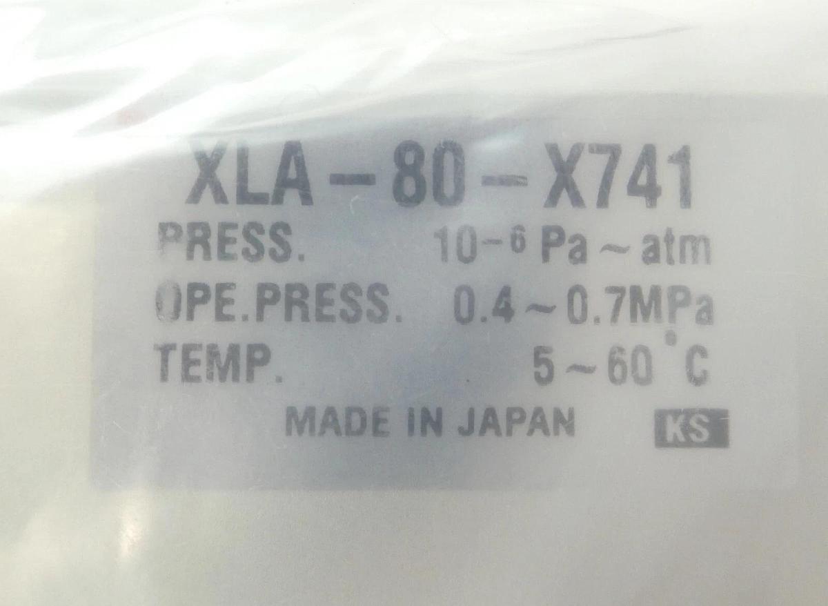 SMC XLA-80-X741 High Vacuum Valve Vacuum Series XLA New Surplus