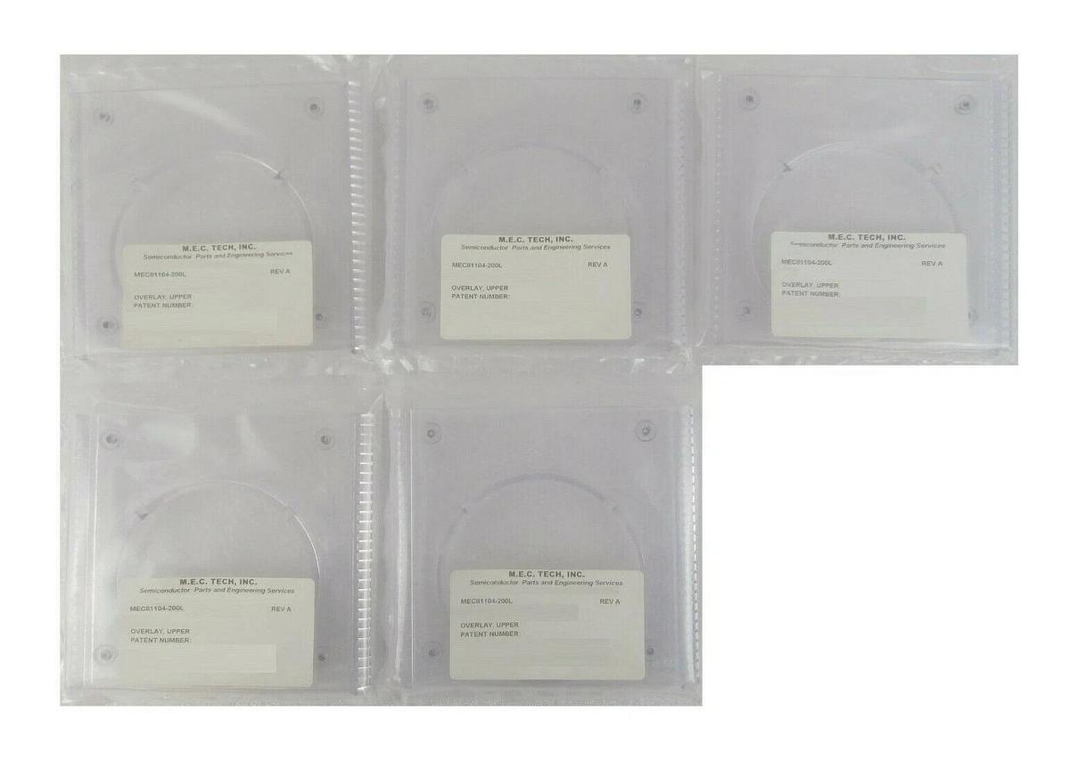 M.E.C. Tech MEC81104-200L Overlay Upper AMAT Applied Materials Lot of 5 New