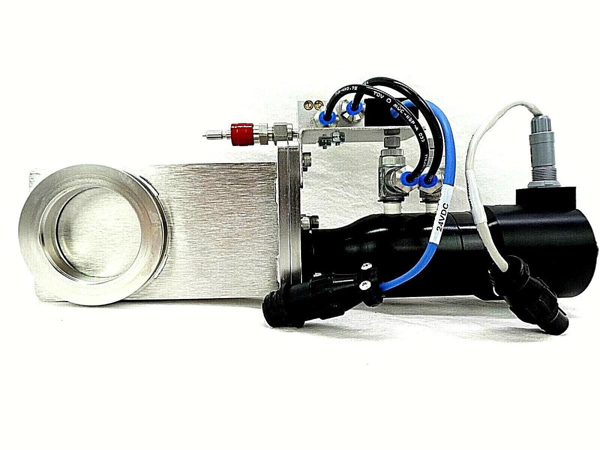 Used Edwards NGW414000 Pneumatic Gate Valve NW50 Copper Cu Exposed Working Surplus