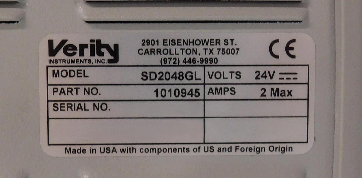 Used Verity Instruments 1010945 High Resolution Spectrometer SD2048GL Lot of 2 Spare