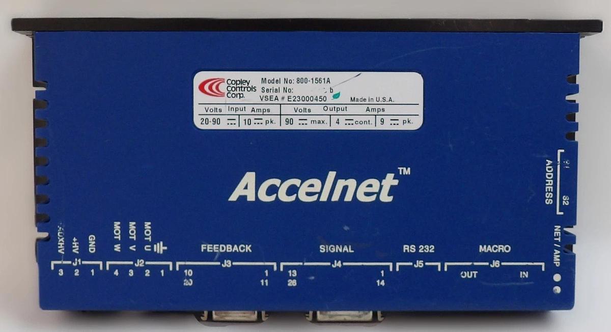 Used Copley Controls 800-1561 Servo Motor Controller Accelnet Lot of 2 Working