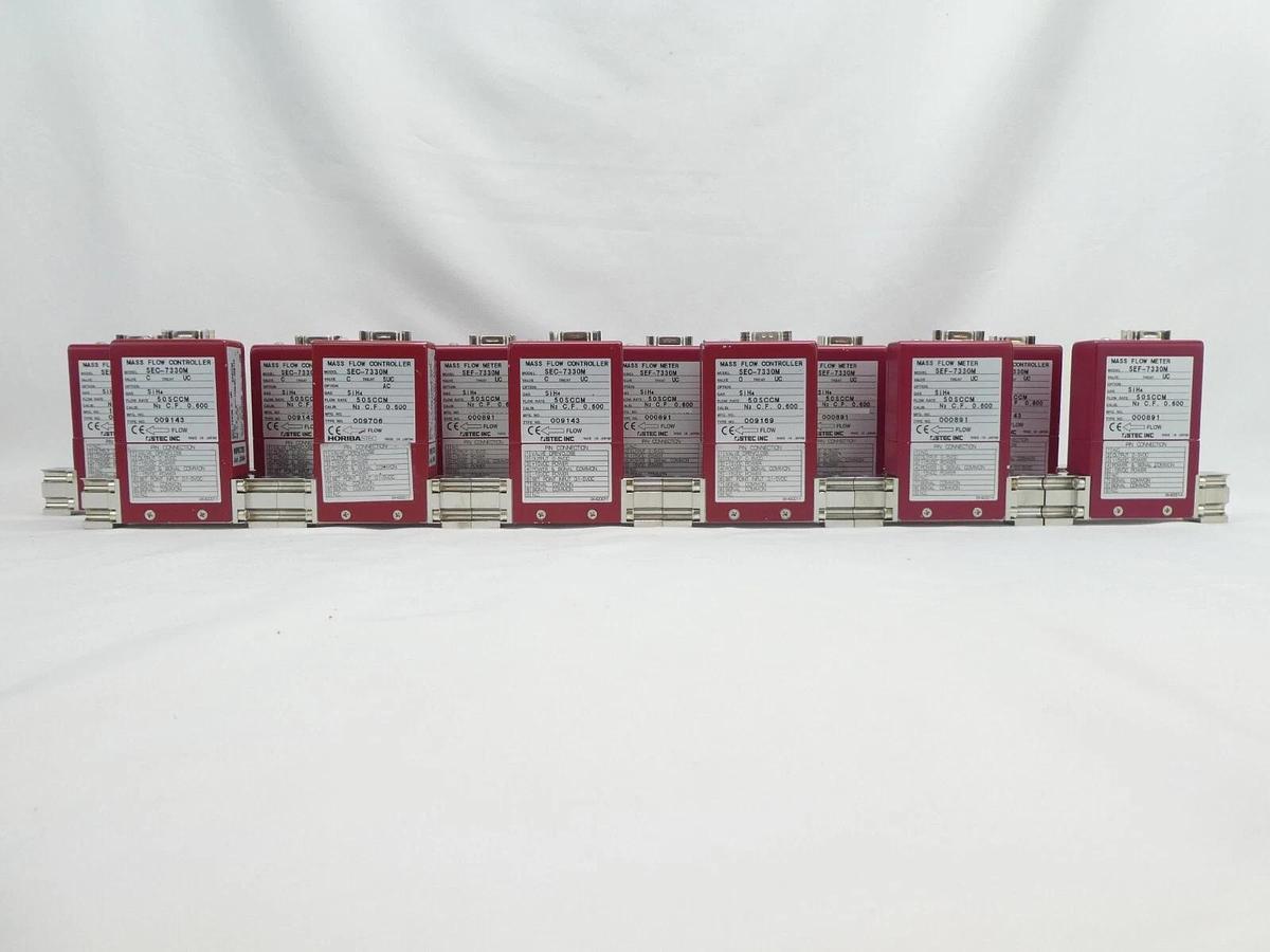 Used STEC SEC-7330M Mass Flow Controller MFC 50 SCCM SiH4 Reseller Lot of 12 Working