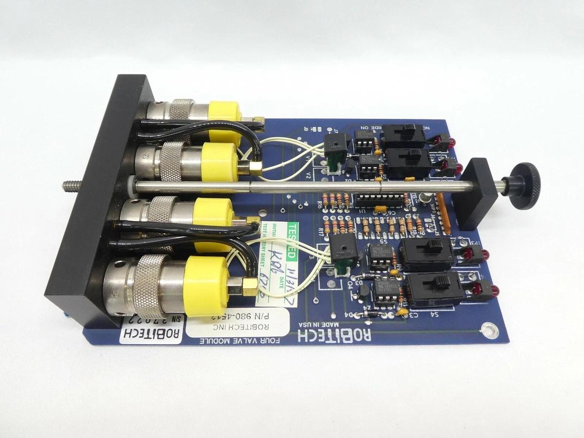 Robitech 980-4513 Four Valve Module PCB Card New Surplus