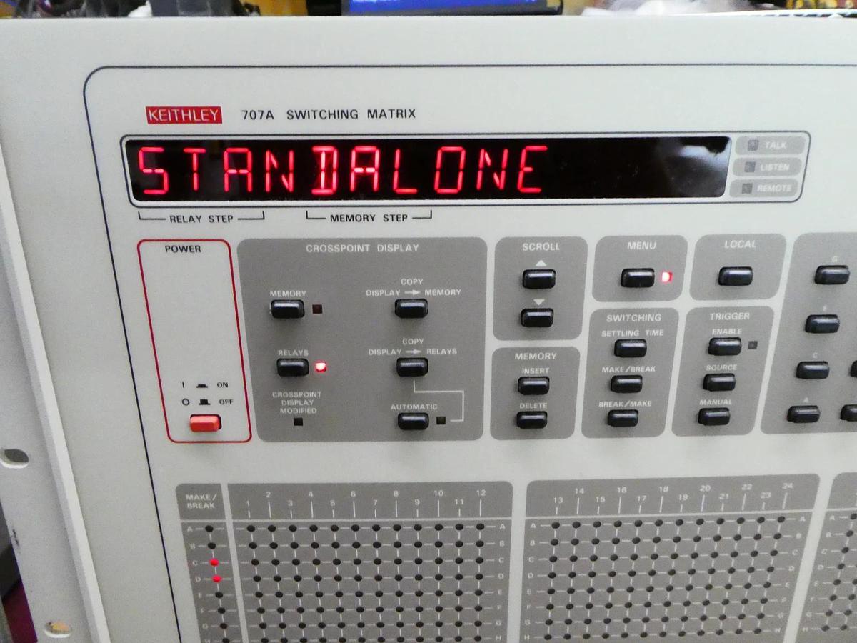 Used Keithley 707A Switching Matrix with 7174A 8x12 Low Current Matrix Cards Surplus