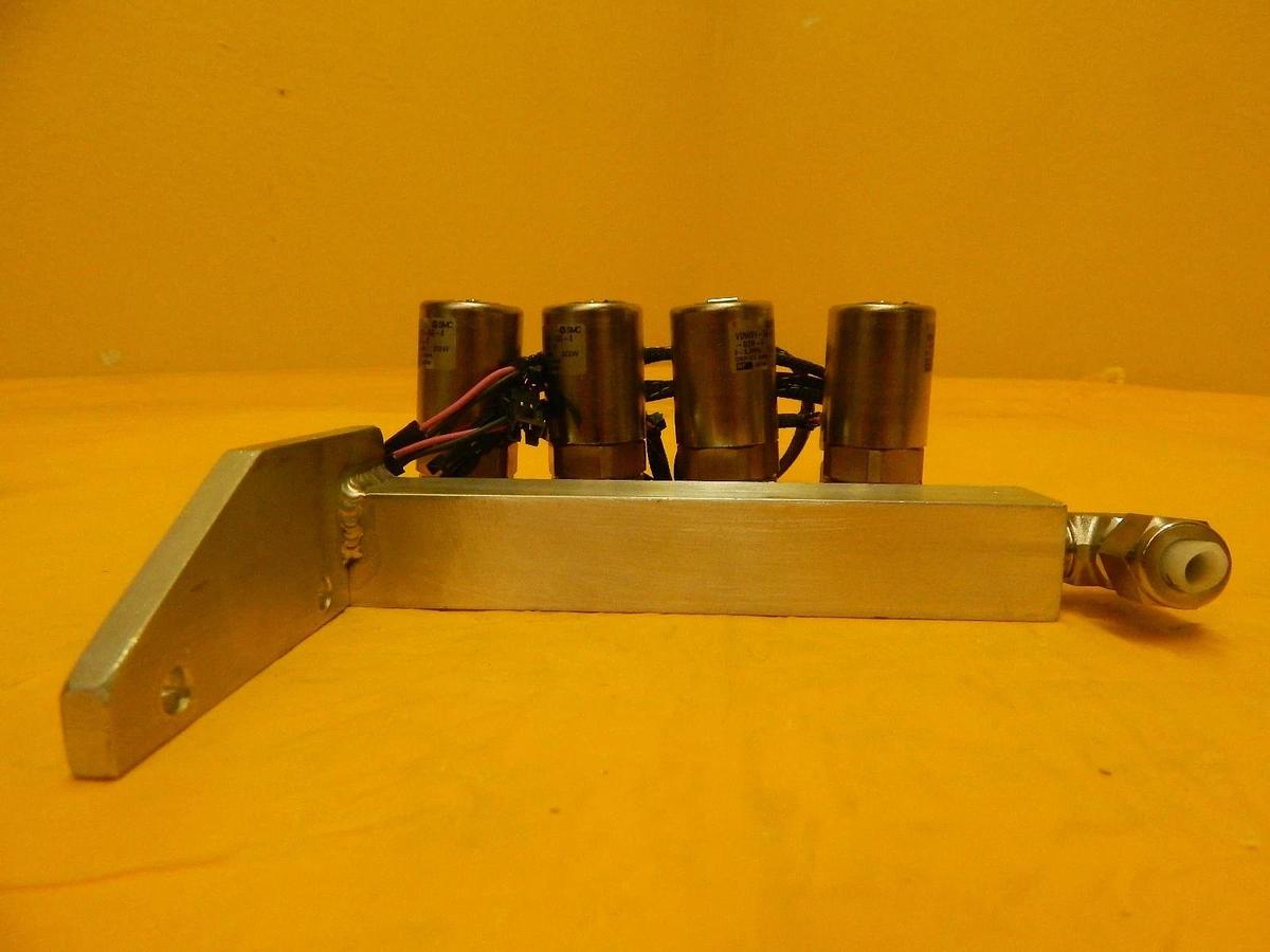 Used MRC Materials Research A118037 Pneumatic Manifold VDW31-5G-4 Set of 2 Star Used