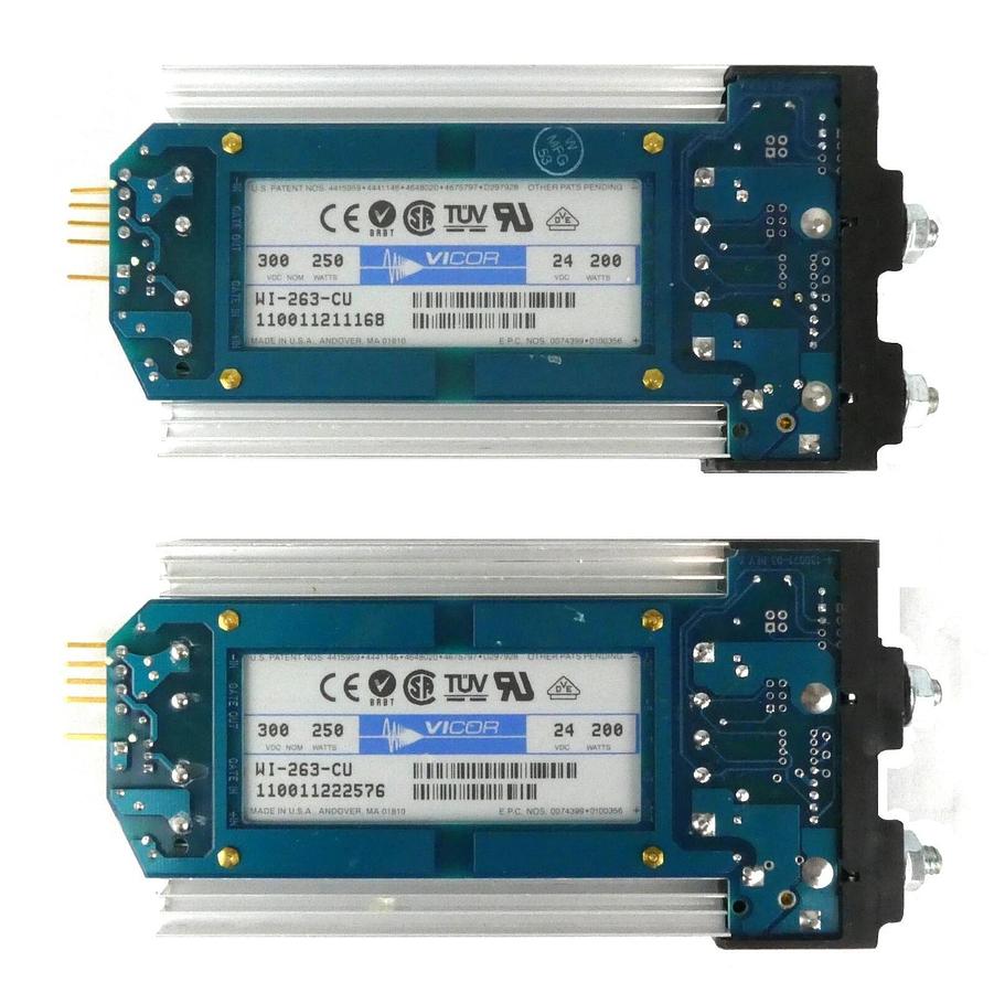 Used Vicor WI-263-CU DC Converter 24v 200w Reseller Lot of 2 Working Surplus