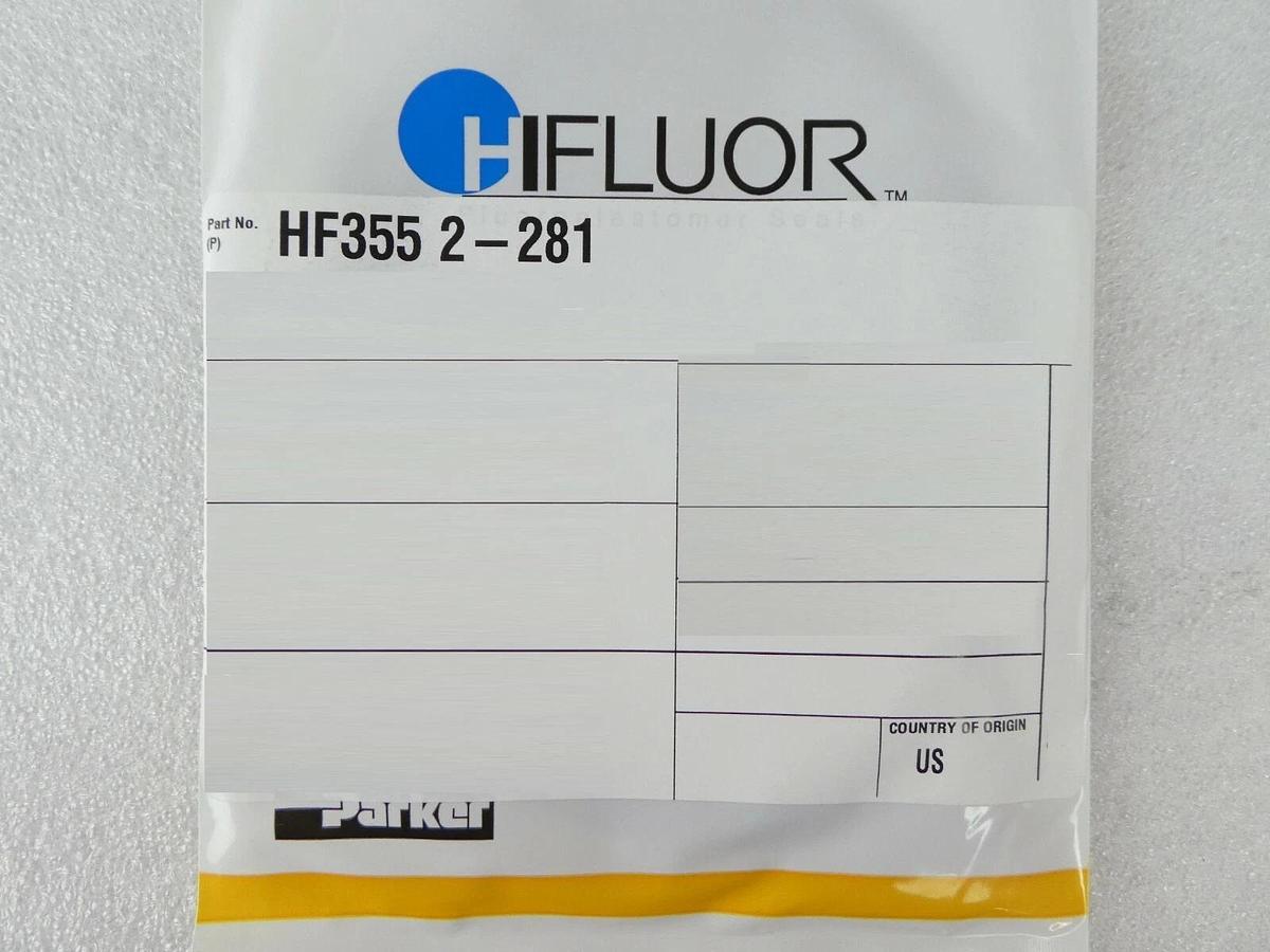 Parker Hannifin HF355 2-281 O-Ring Reseller Lot of 4 New Surplus