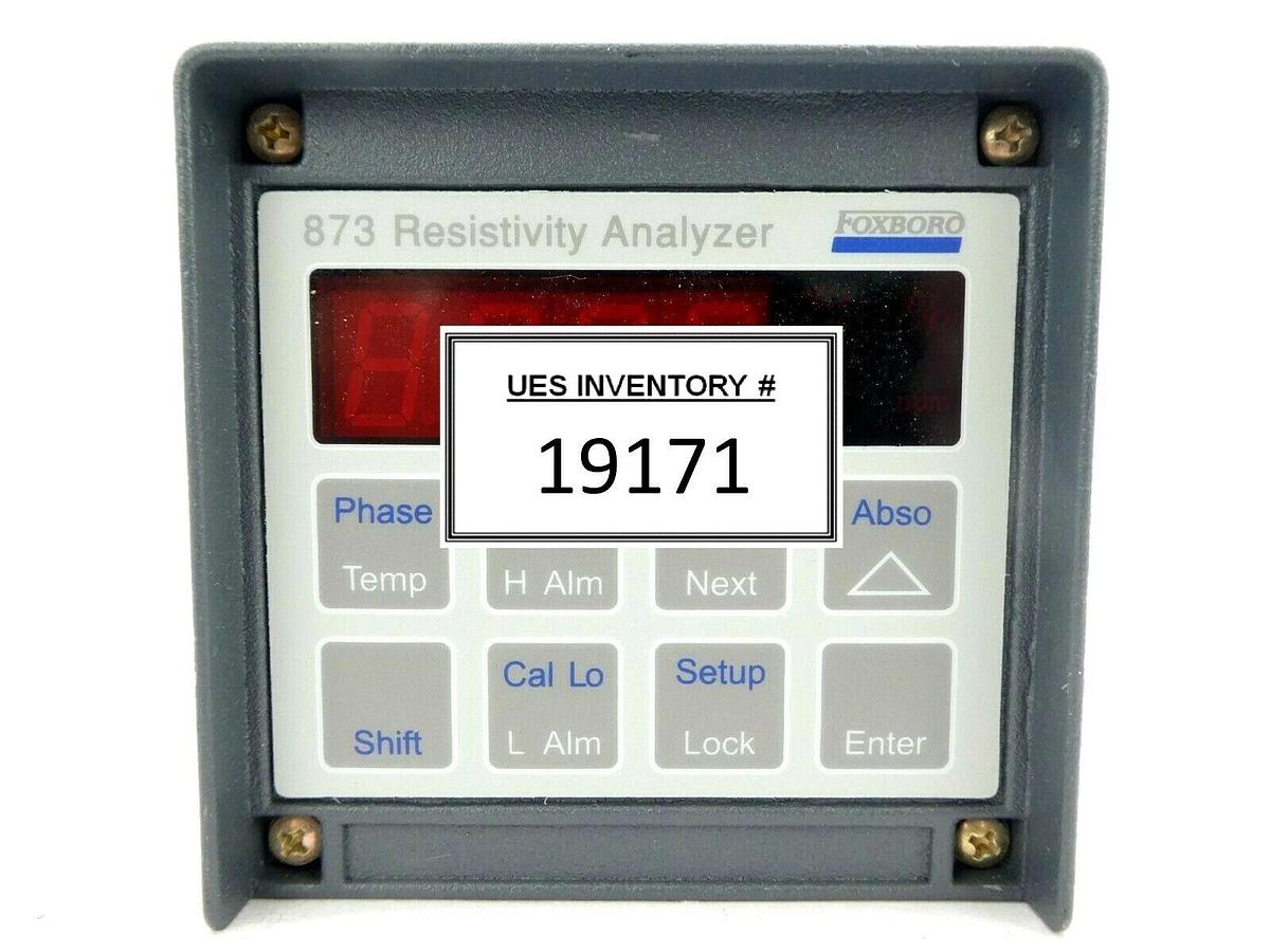 Used Foxboro 873RS-BTWFGZ Resistivity Analyzer 873 Working Surplus