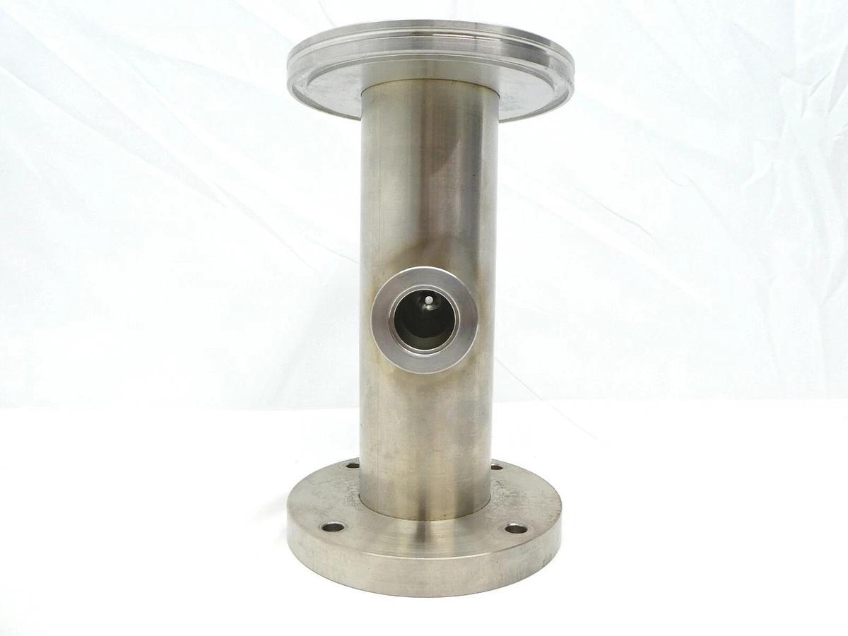 Used Edwards High Vacuum Adapter Tee ISO63 ISO-F to ISO100 ISO-K NW25 4VCR Used