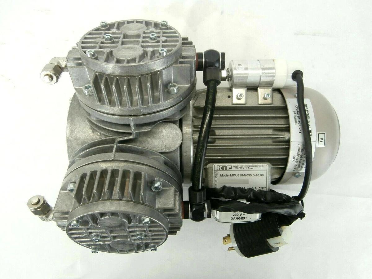 Used KNF Neuberger MPU818-N035.0-10.96 Diaphragm Vacuum Pump Matheson Tested Working
