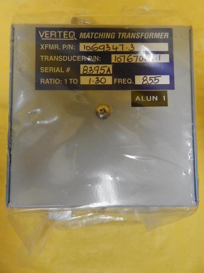 Used Verteq 1069347.3 RF Matching Transformer 1076701.1.1 Transducer 1:1.30 855 Used