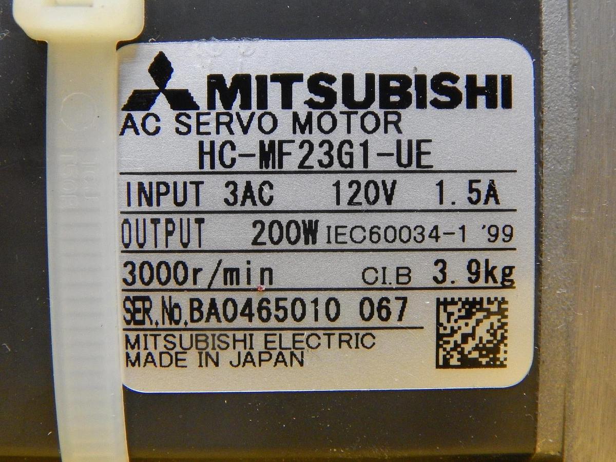 Used Mitsubishi Electric HC-MF2G1-UE AC Servo Motor Gear Head K9020 B Used Working