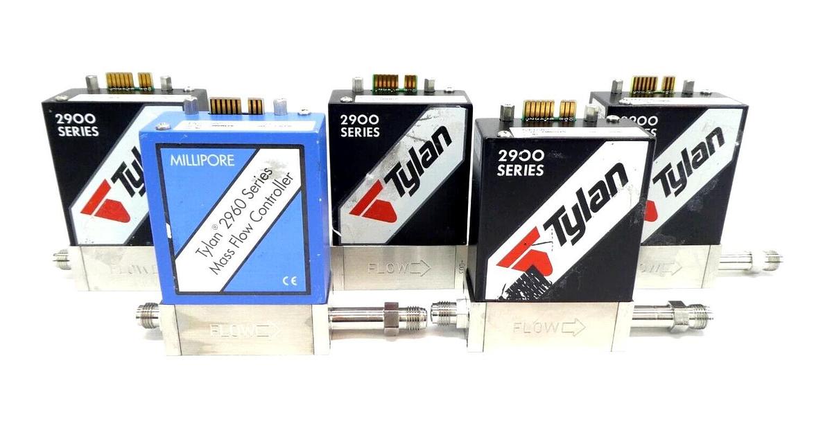 Used Mykrolis FC-2960MEP5 Mass Flow Controller MFC 5 SLPM N2 Tylan Millipore Lot of 5