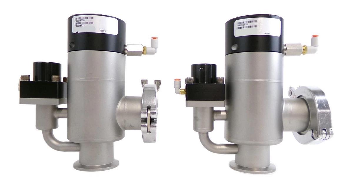 Used MKS Instruments 100016533 UHV Angle Valve Reseller Lot of 2 Working Surplus