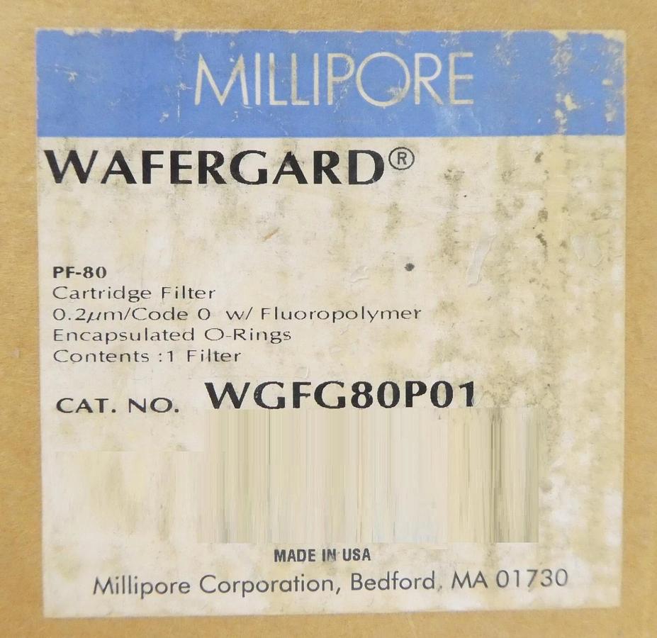 Millipore WGFG80P01 Cartridge Filter 0.2um Wafergard PF80 Reseller Lot of 10 New