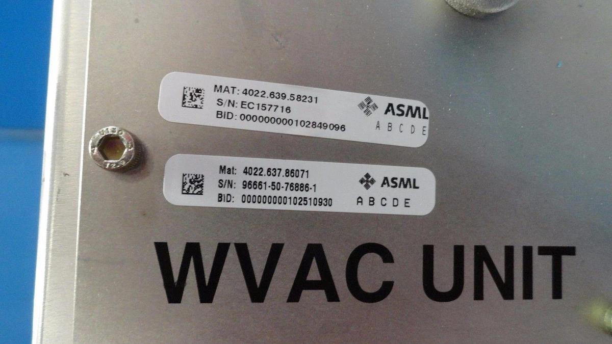 Used ASML 4022.639.93004 CT WVACEIM Unit NXT Used Working