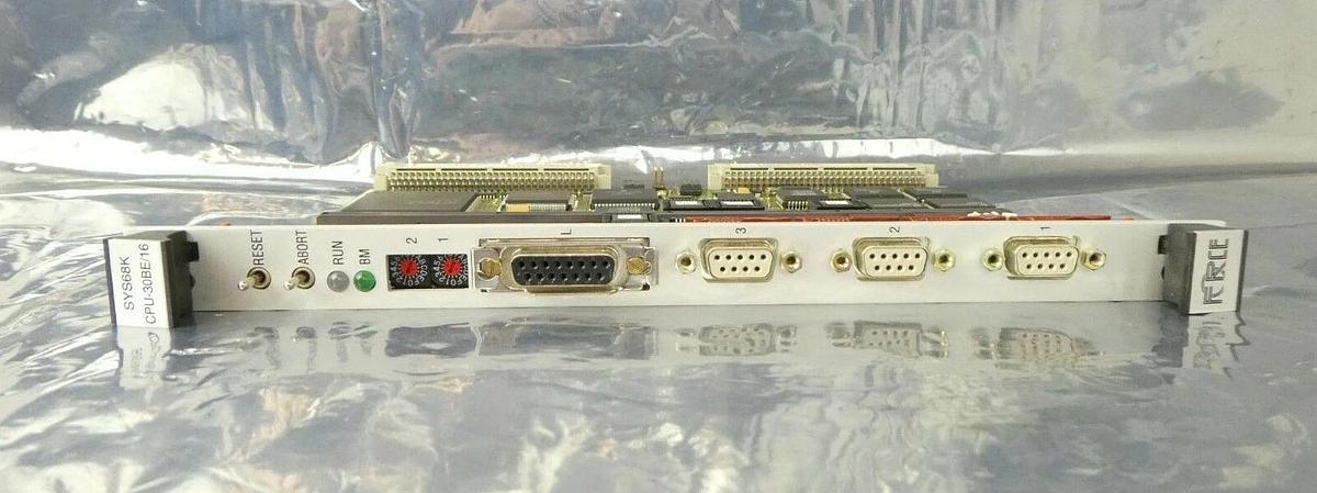 Used Force Computers 102263 CPU Processor VME PCB Card SYS68K/CPU-30BE/16 Bio-Rad Q7