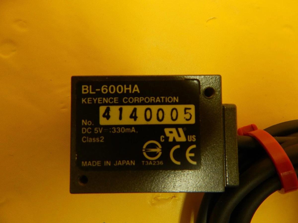 Used Keyence BL-600HA Laser Barcode Reader with BL-U2 Power Supply Zygo ARMI Used