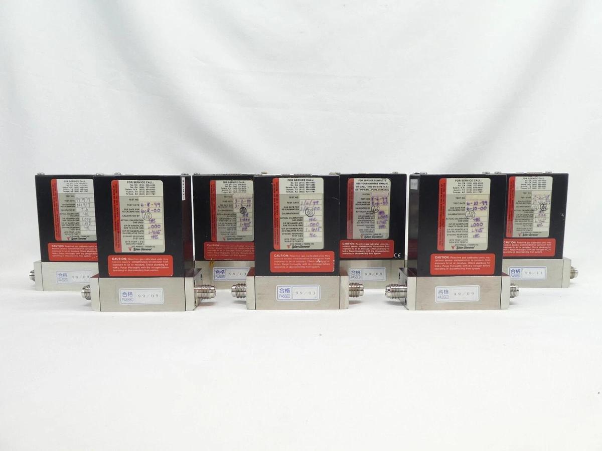 Used Tylan FC-2900M Mass Flow Controller MFC 20 SCCM He Reseller Lot of 7 Working