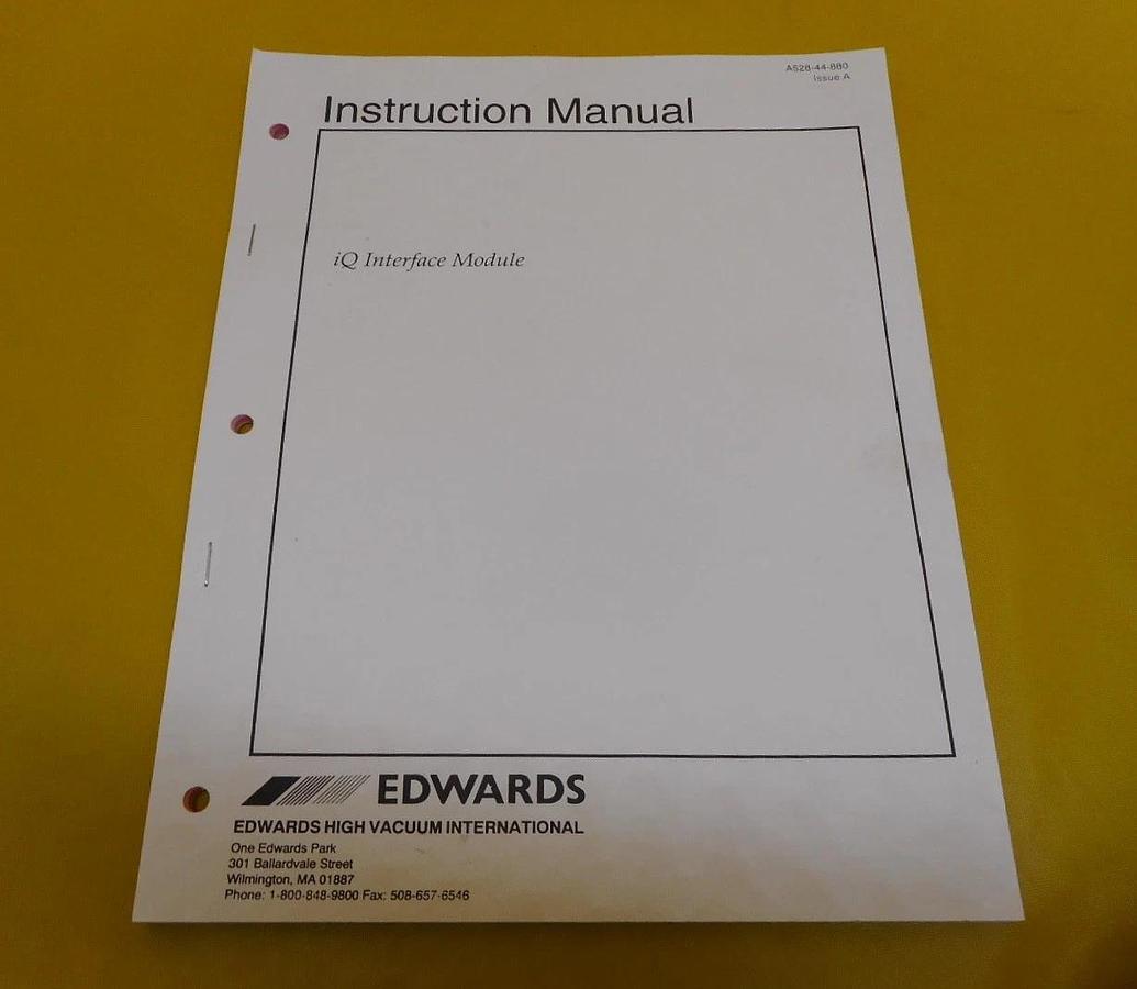 Edwards iQ Interface Module Cable Kit D37207593 New Surplus