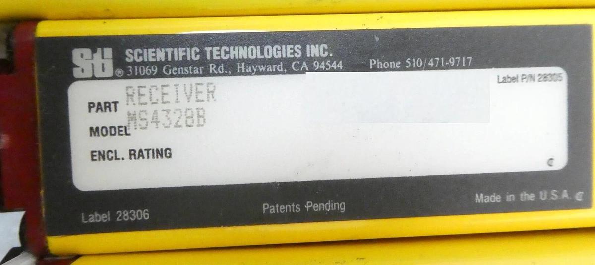 Used Sti MS4328B-2 Light Curtain Transmitter Receiver Lot of 14 Sets MS4300B-2 Spare