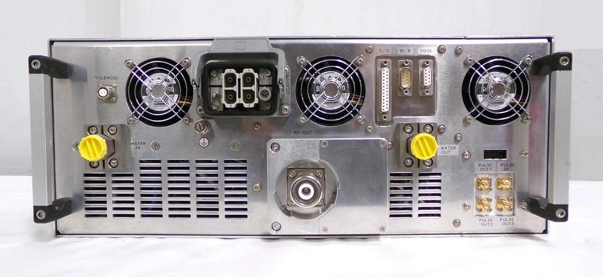 Used Pearl Kogyo 50V12-A2 Rack Mount RF Generator 121MHz @ 5kW Working Surplus