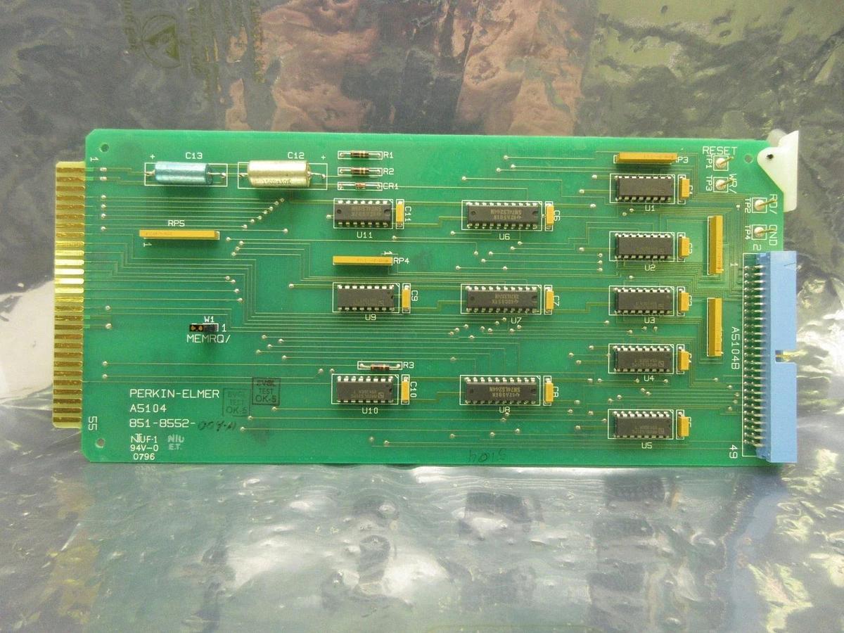 Used Perkin-Elmer 851-8552-004 Processor PCB Card Rev. A SVG ASML 90S Used Working