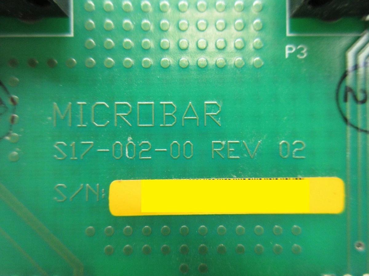 Used Microbar Systems S17-002-00 Interface Board PCB Rev. 02 Used Working
