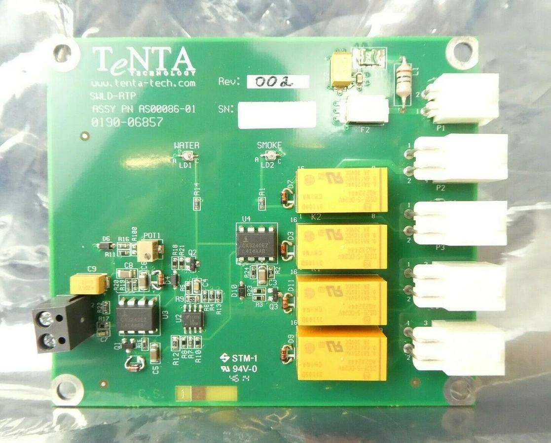 Used TeNTA AS00086-01 TCG Smoke Water Detection PCB SWLD-RTP AMAT 0190-06857 Working