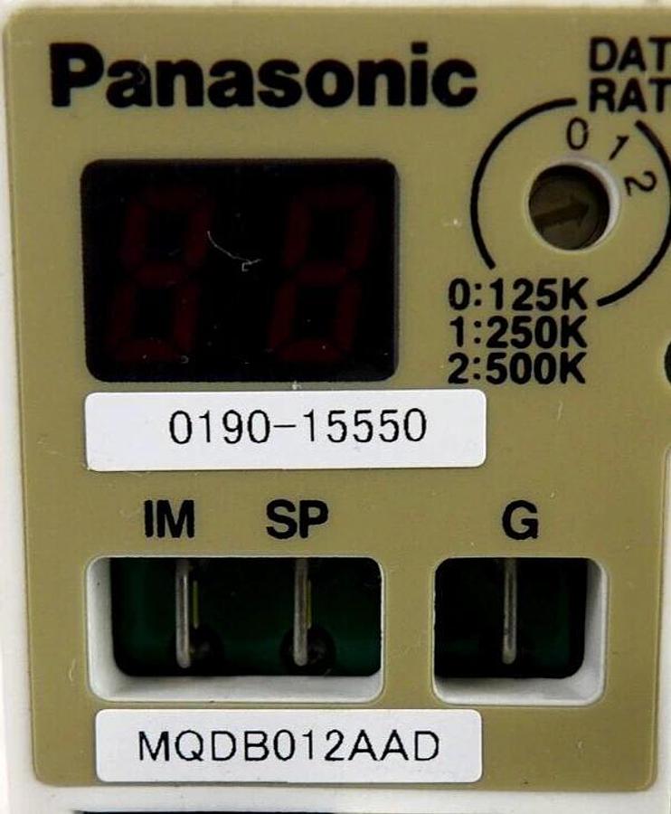 Used Panasonic MQDB012AAD MQDB012AAD02 Servo Drive AMAT 0190-15328 Lot of 6 Working