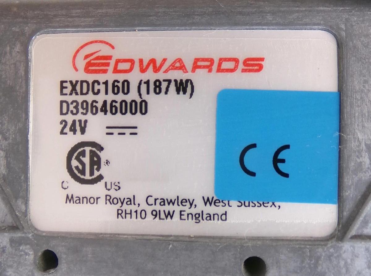 Used EXT 406PX Edwards B760-11-991 Turbomolecular Pump Turbo Untested As-Is