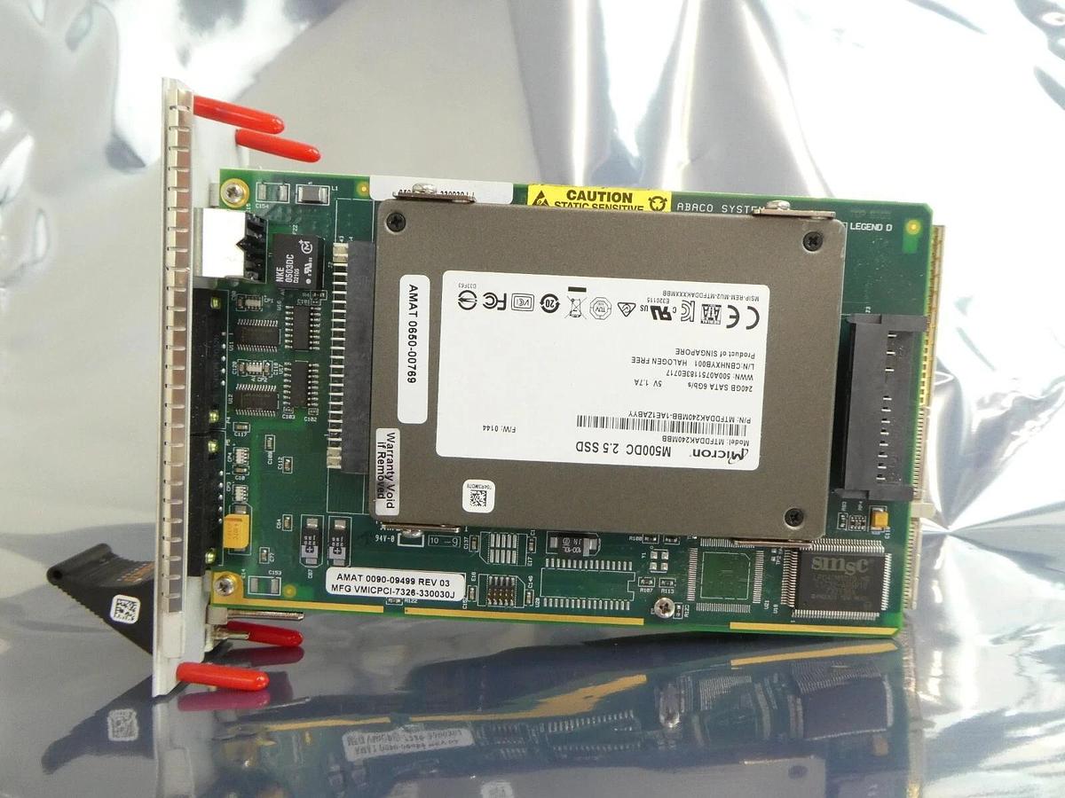 Used Abaco Systems VMICPCI-7326 SBC Single Board Computer PCB AMAT 0190-37825 Working