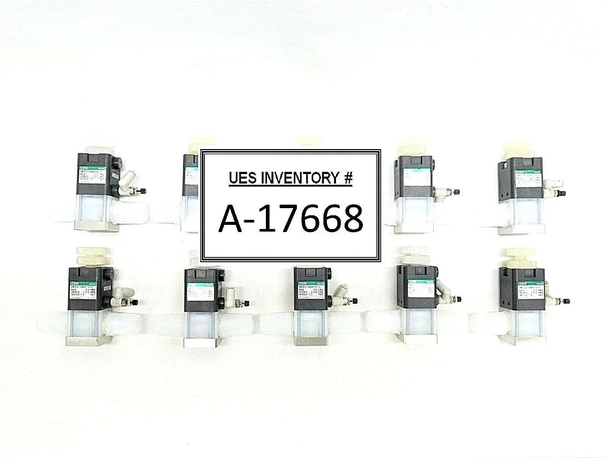 Used CKD AMD312-10BUR-14-TC Chemical Liquid Valve AMD Lot of 10 Working Surplus