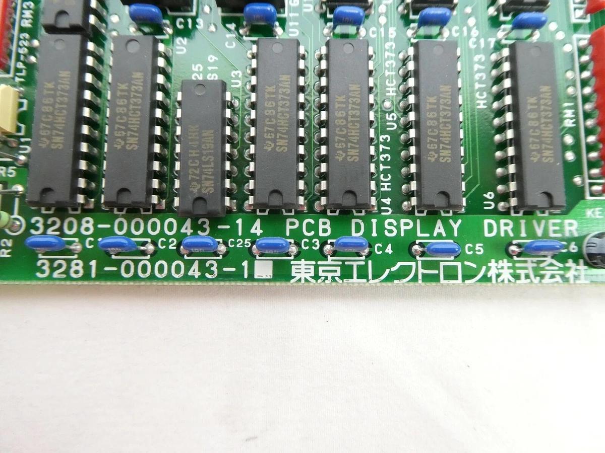 Used TEL Tokyo Electron 3281-000043-1 Display Driver PCB Card 2308-000043-14 P-8