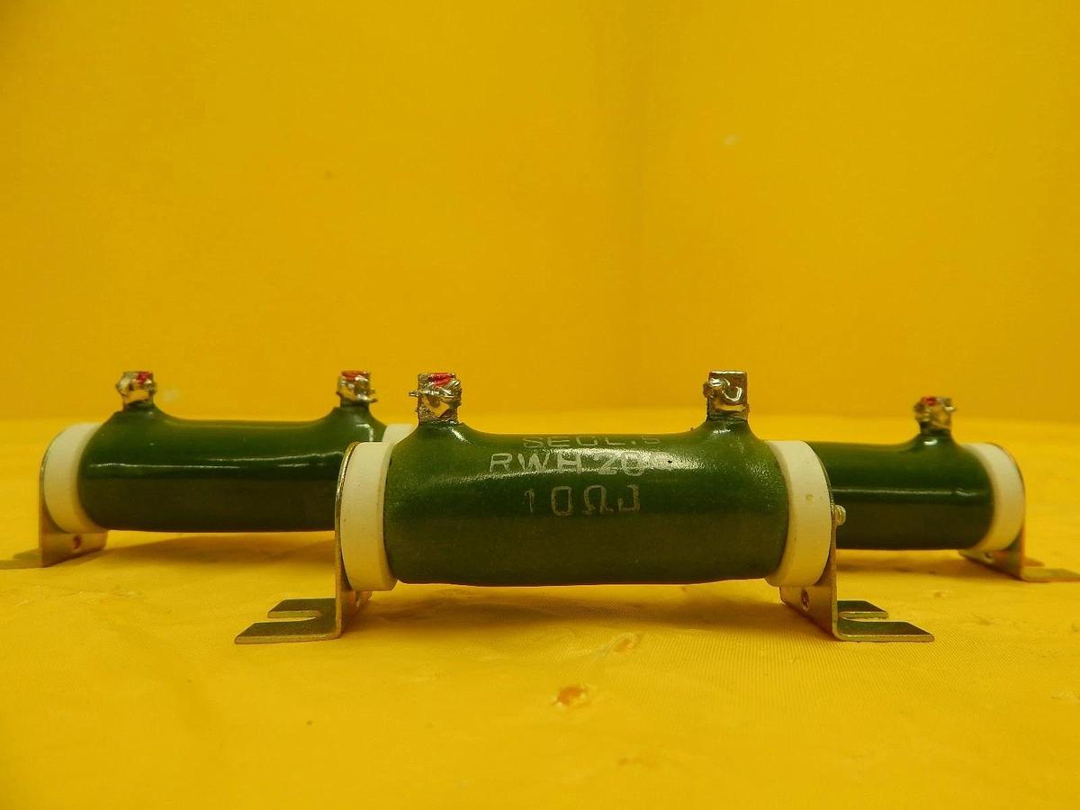 Used Akira Seiki RWH20G 10ΩJ RWH10G 15ΩJ 0.1Ω Compact Resistor Reseller Lot of 9 Used