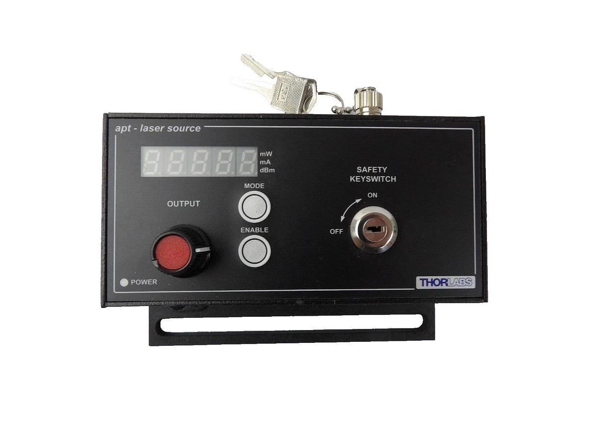 Used Thorlabs TLS001-635 T-Cube Laser Source w/Sensor PDP90A Detector DET10A2 Surplus