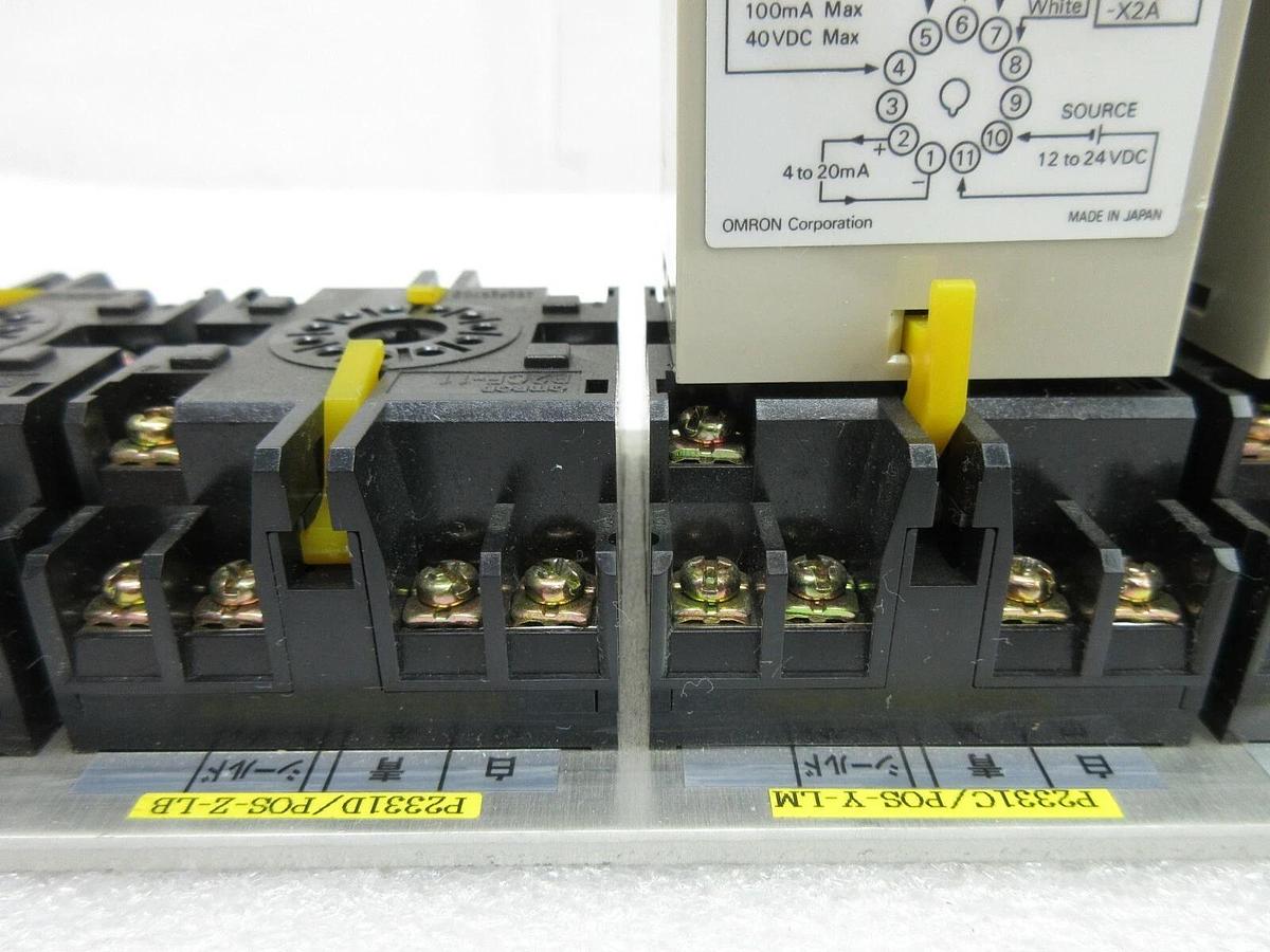 Used Omron E2CA-AL4D-3 Proximity Sensor Amplifier Assembly Set of 3 Nikon NSR Working