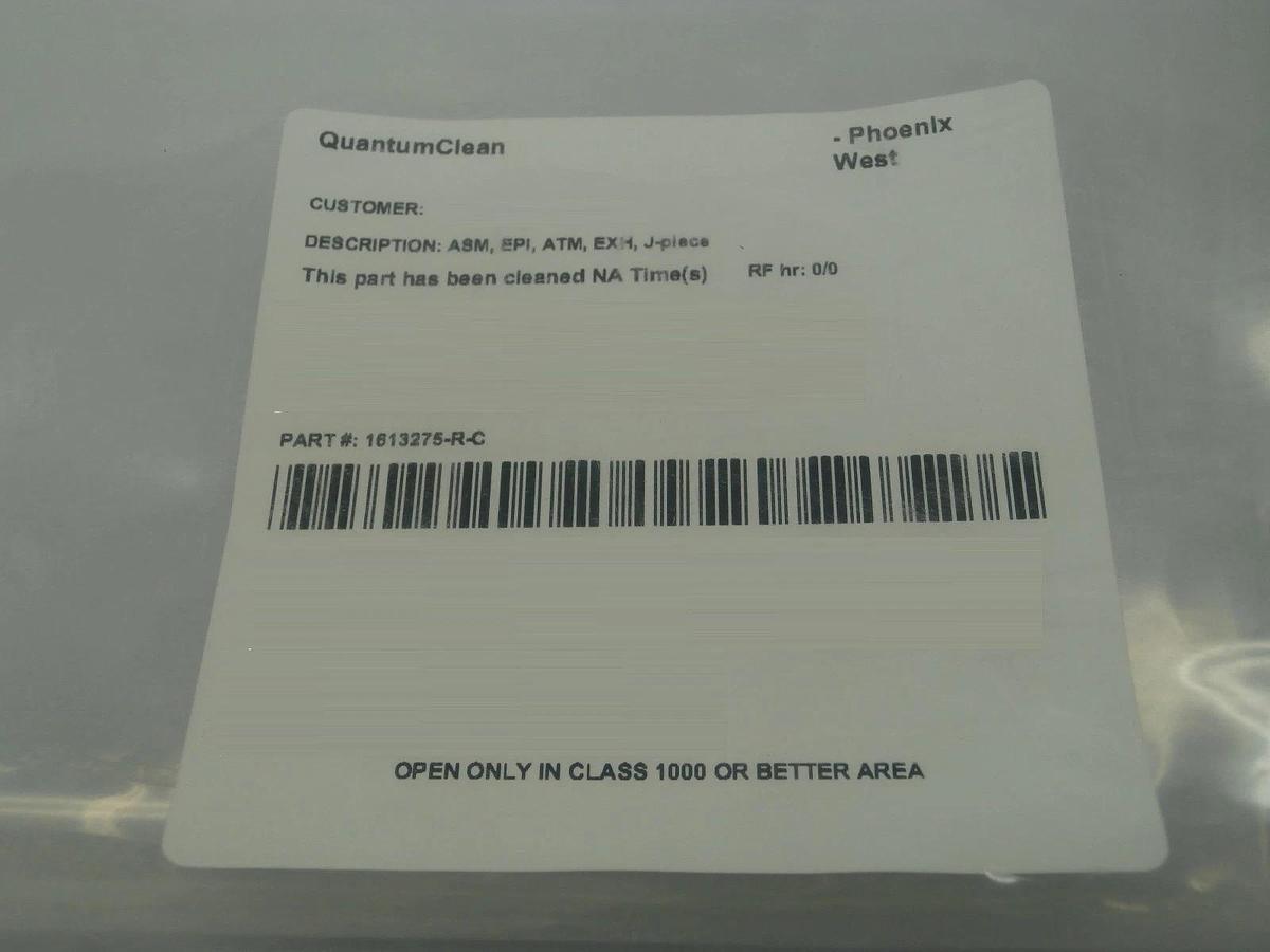 Refurbished ASM Advanced Semiconductor Materials 1613275-R-C J Piece Vacuum Port Refurbished
