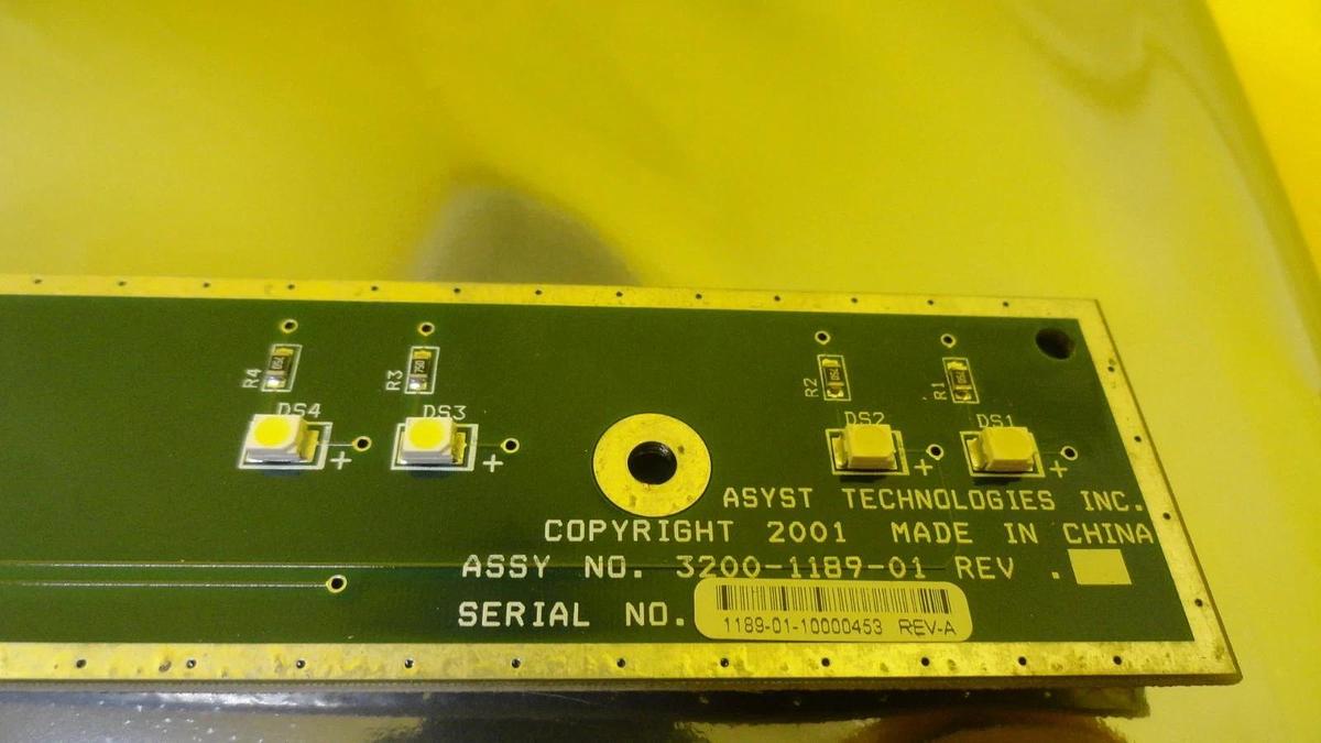 Used Asyst Technologies 3200-1189-01 LED Interface Board PCB Working Surplus