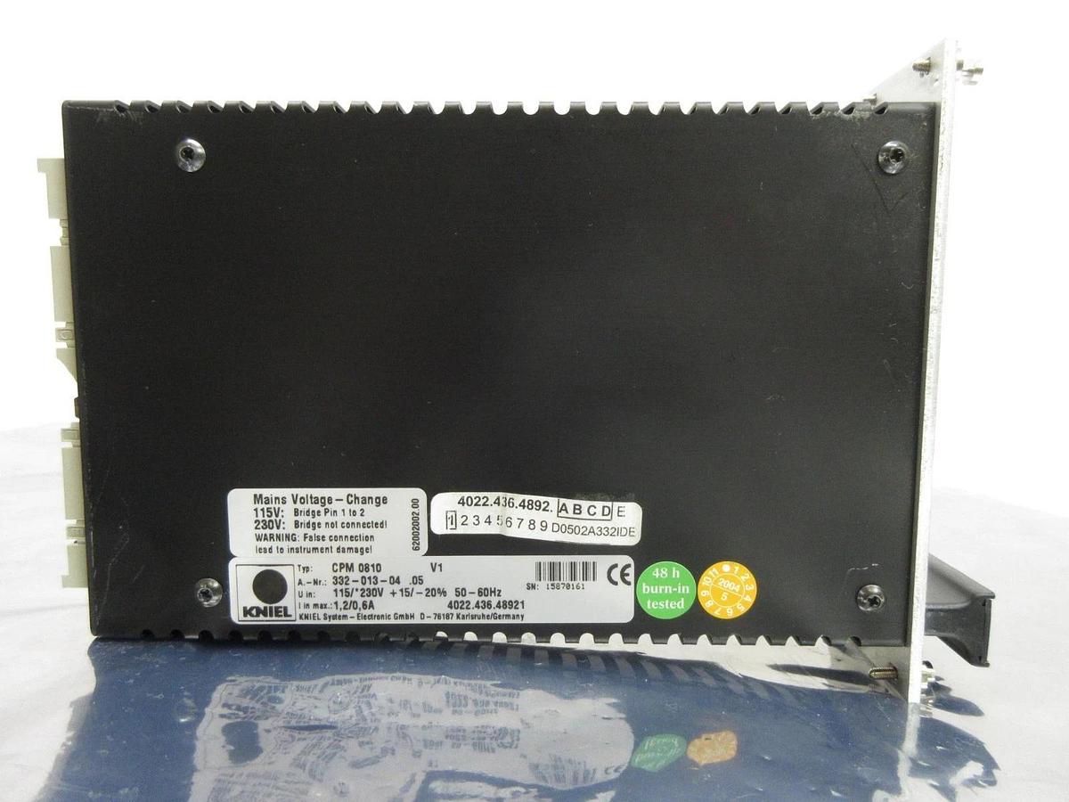 Used Kniel System-Electronic 332-013-04 .05 Power Supply Card PCB 4022.436.48921 Used