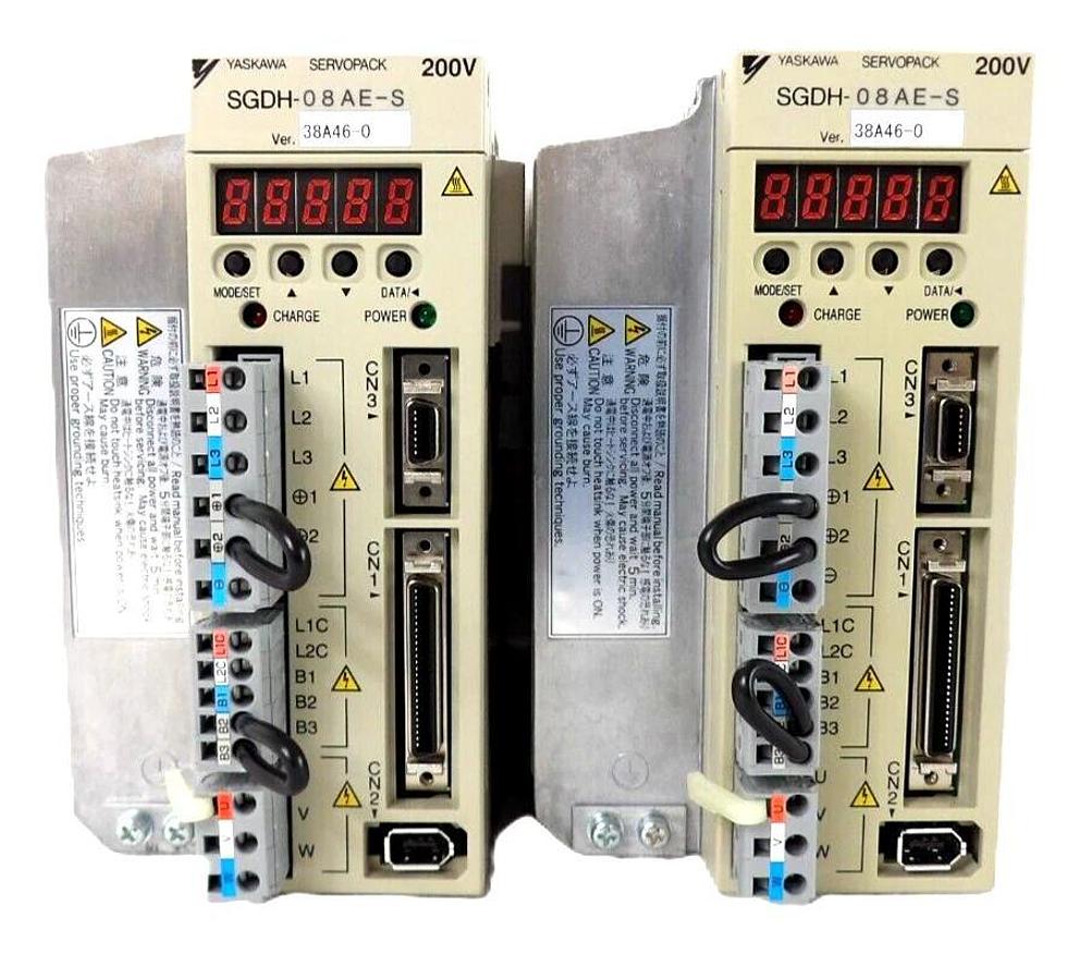 Yaskawa SGDH-08AE-S Servo Drive SERVOPACK Semitool T61105-97 SRD Lot of 2 New