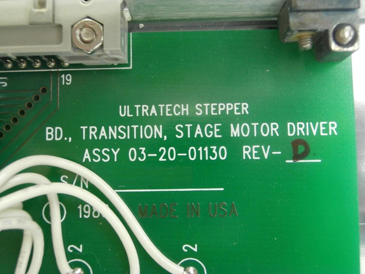 Used Ultratech Stepper 03-20-01130 Transition Stage Motor Driver PCB Card Right Y