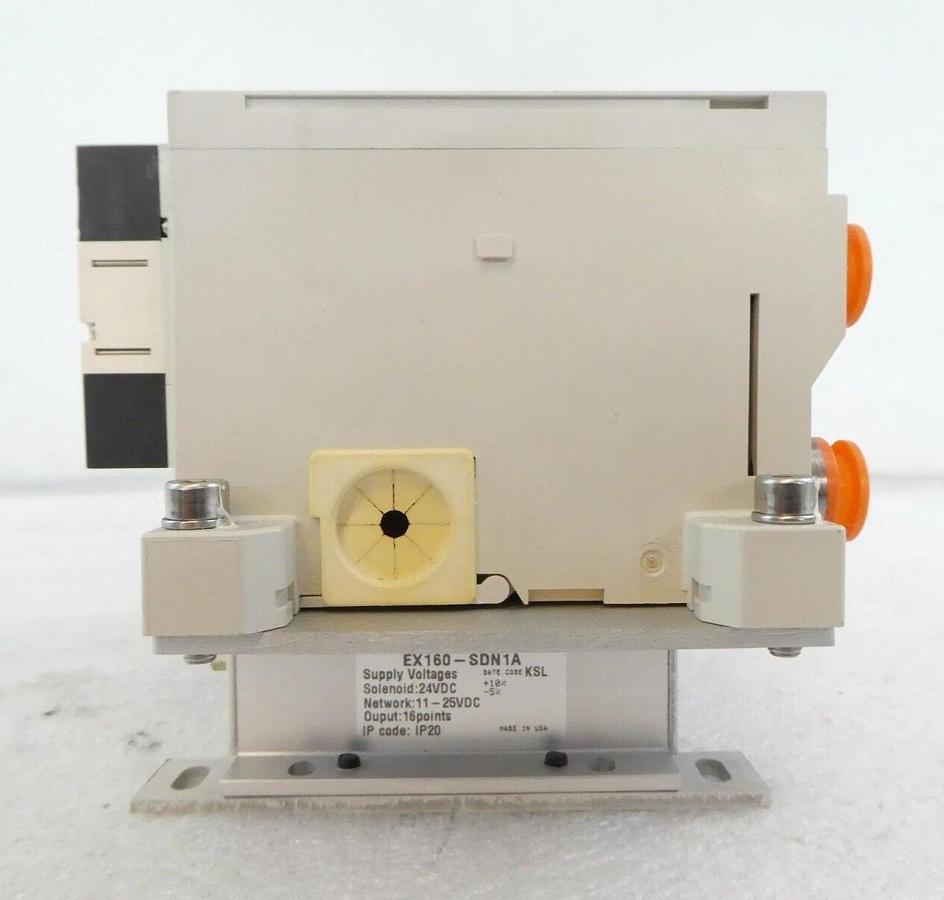Used SMC EX160-SDN1A 8-Port Pneumatic Manifold VQ2201N-5 AMAT 0190-13031 Working