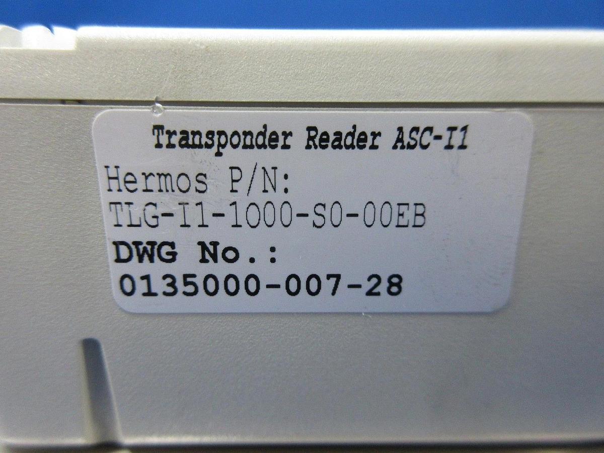 Used Hermos TLG-I1-1000-S0-00EB Transponder Set with Fixload-Antenna Working Spare