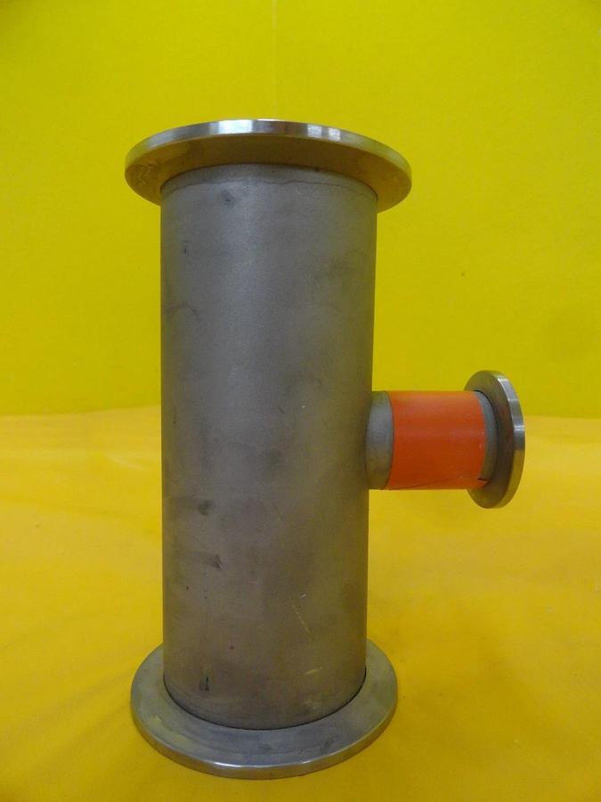 Used Edwards C10517431 Straight Nipple Vacuum Adapter Tee NW50 NW25 Copper Cu Working